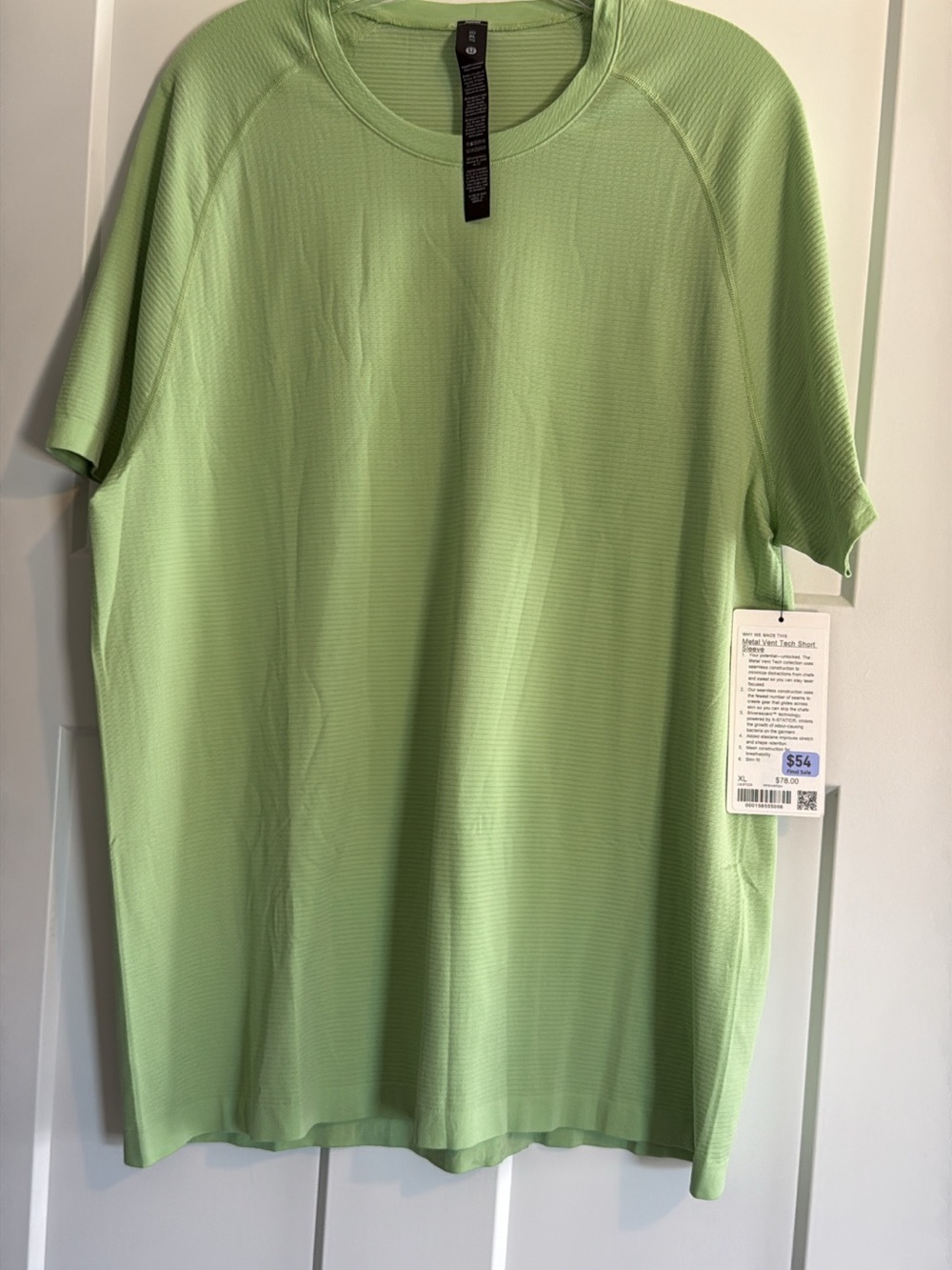 lululemon XL Metal Vent Tech Short Sleeve Shirt - Picture 3 of 7